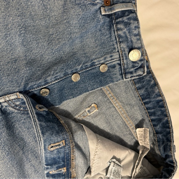 Zara Blue Jean Shorts - Picture 5 of 6